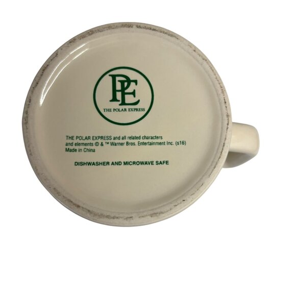 The Polar Express PE Gold Ticket Coffee Cup Hot Chocolate Mug Warner Bros - Picture 4 of 6